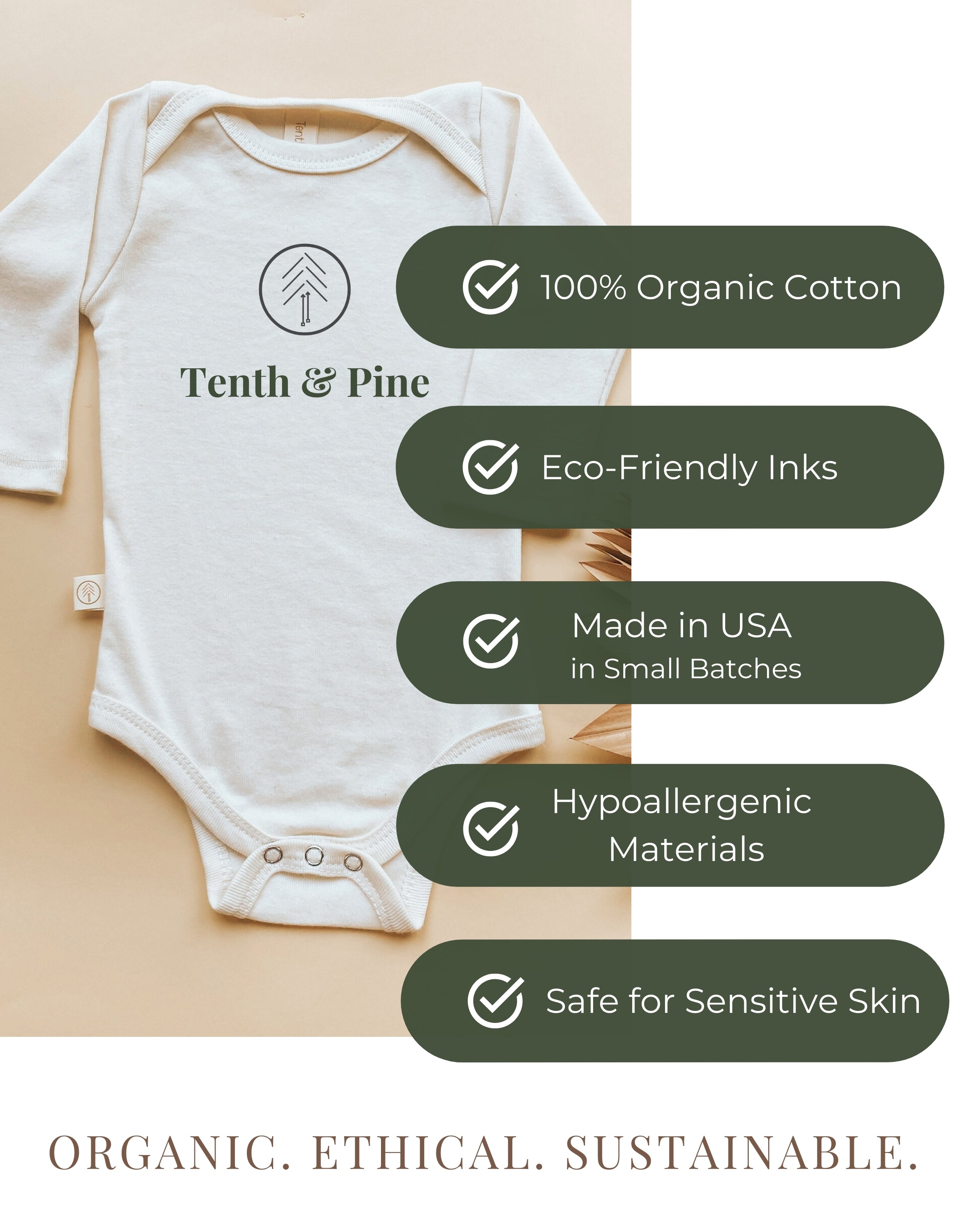 Mama's Little Love Organic Bodysuit Long Sleeve