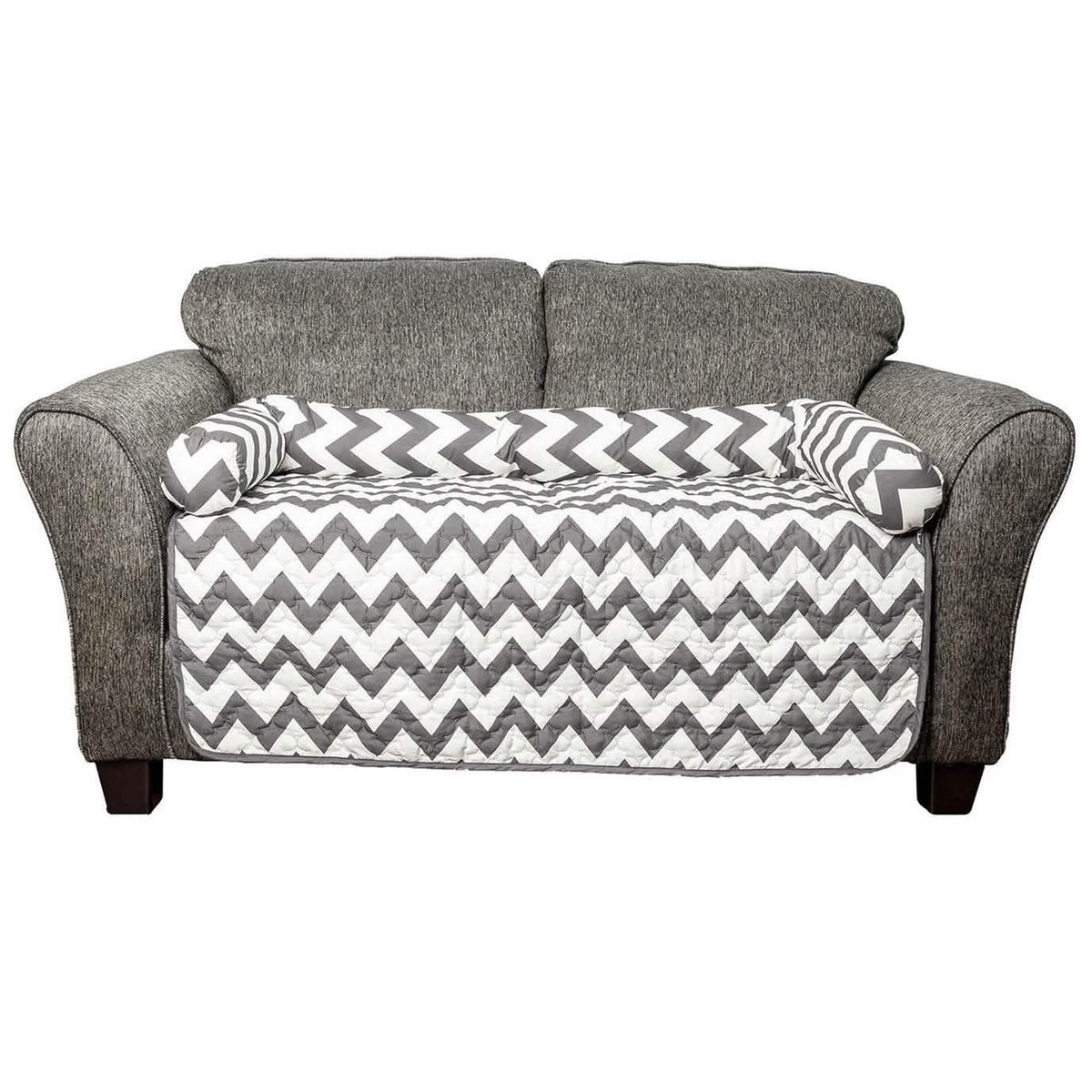 Chevron Reversible Quilted Pet Bed Chair Cover - Assorted Sizes